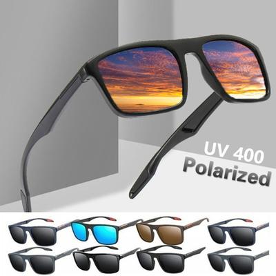 Polarizované sluneční brýle Muži Značka Návrhář Ženy Retro čtvercové sluneční brýle Pánské Vintage Barva Zrcadlo Stínidla Brýle Uv400