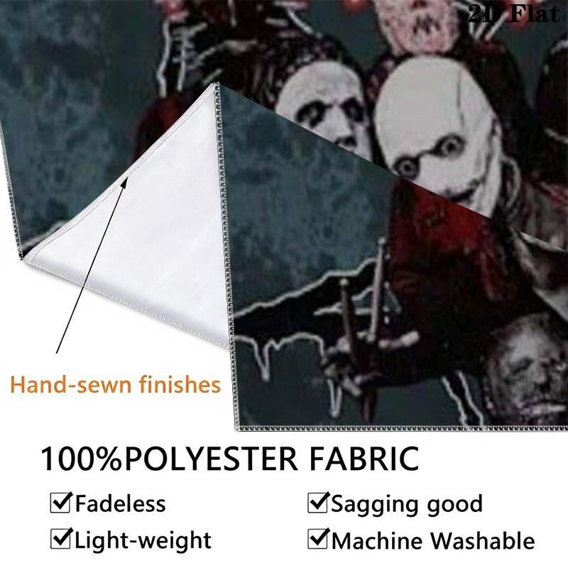 Slipknot Wall Tapestry Aesthetic Wall Hanging Printed Fabric Blanket Decorative Tapestries for Bedroom Living Room Home Decor