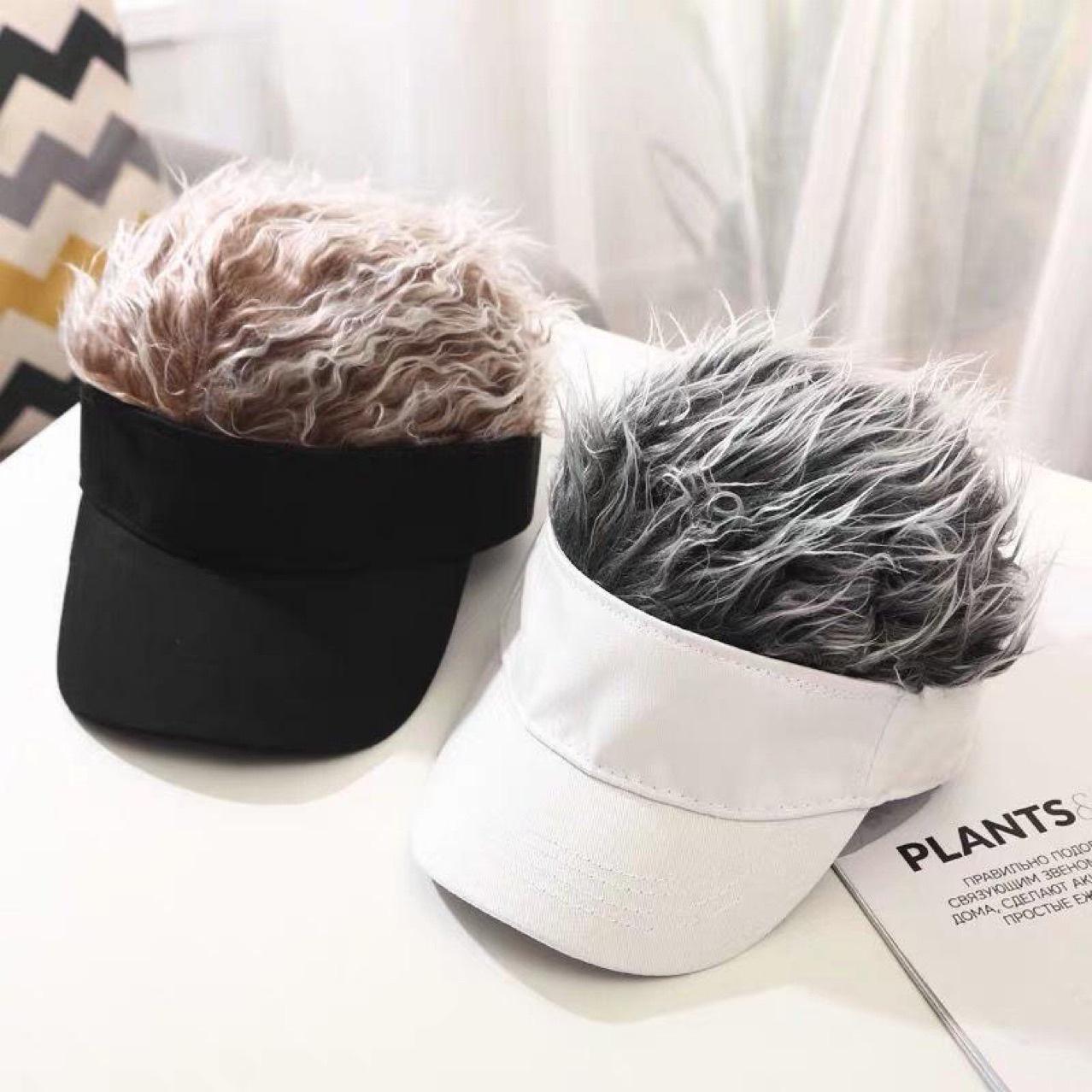 

Trendy Retro Wig Hat - Funny Hip Hop Baseball Cap Adjustable