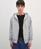 INSILENCE Lightweight Zip-Up Hoodie Melange Grey
