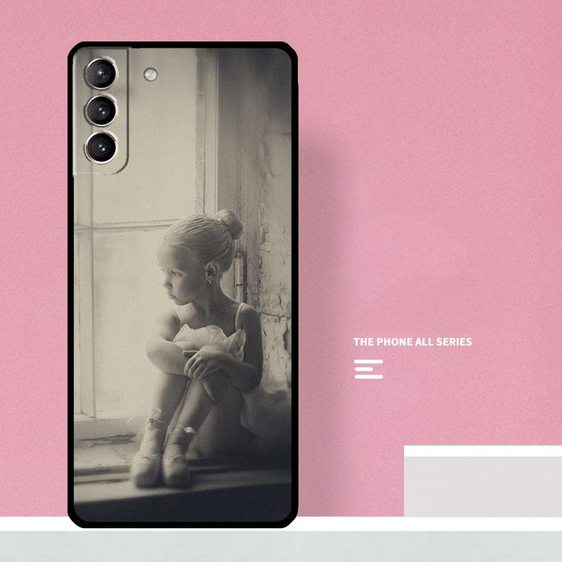 Ballerina Girl Dancing Phone Case For Samsung Galaxy S25 S24 S20 S21 S22 S23 Ultra S9 S10 Plus S25 FE Cover Coque