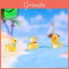Adorable Luminous Playful Duckling Figurines Resin Miniature Decor Set