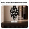Geometric Sculpture with Marble Base Freestanding for Living Room, Office