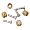 8 Pcs Bike Hydraulic Disc Brake Oil Pin Needle Olive Connect Insert Bicycles Brake Olive and Brass Connecting Insert Set