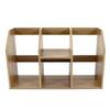 Schreibtisch-Bücherregal Mehrschichtiges Design Große Kapazität Kompakte Struktur Einfaches Holz-Bücherregal für Home-Office