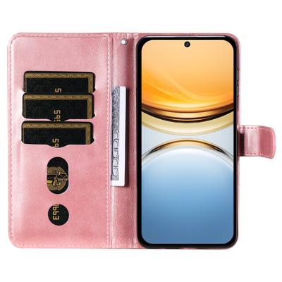 For Vivo Y300 Pro 5G Case Zipper Wallet Calf Texture PU Leather Phone Cover