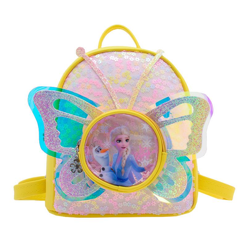 

New sequined baby schoolbag kindergarten girl cute princess small class entry small schoolbag children s backpack