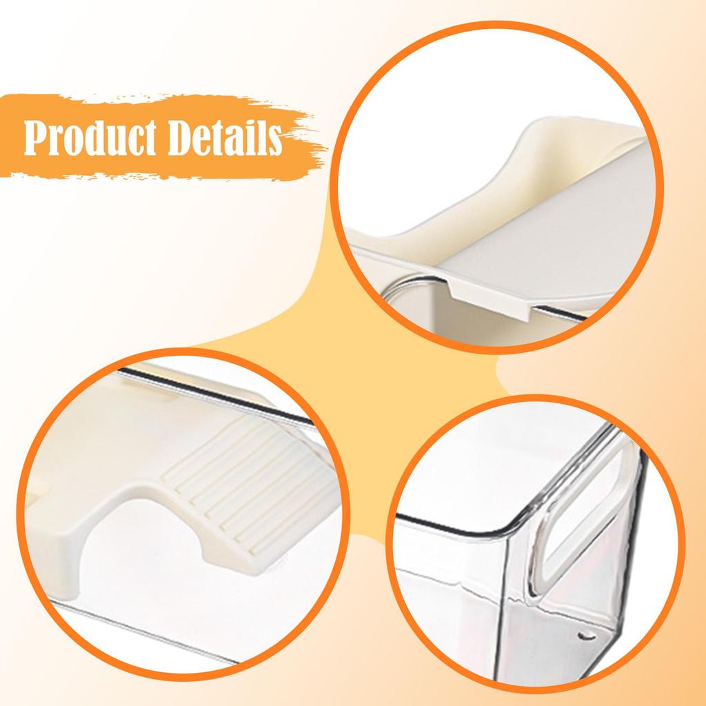 Multifunctional Turtle House PETG Enclosure with Feeding Box and Handle for Small Turtles and Reptiles