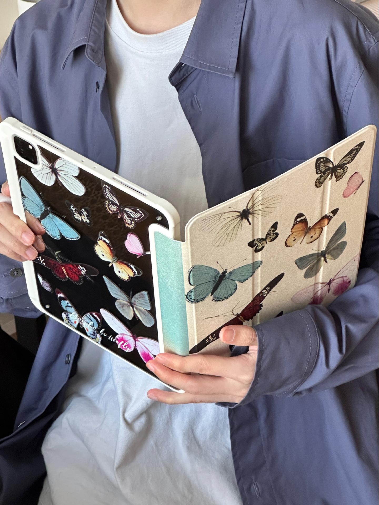 

Three-Fold Butterfly Gradient iPad Case for iPad Mini 6 & iPad Pro 2022 iPad Mini 6/7 (8.3 inch)