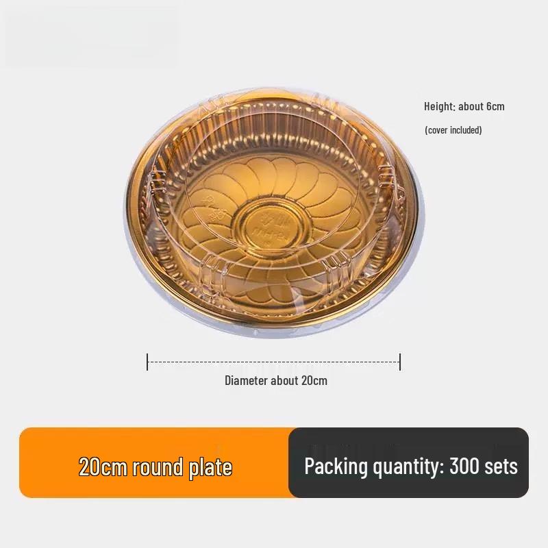 Gold Round High Lid Anti-fog Sashimi Container