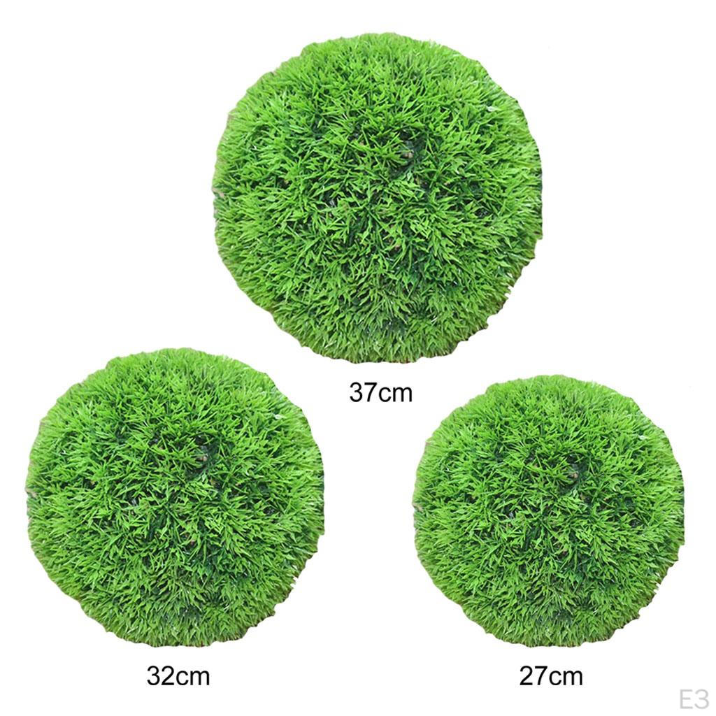 Artificial Topiary Decorations Greenery Shrubs Hanging Faux Plant Grass Ball for Backyard Garden