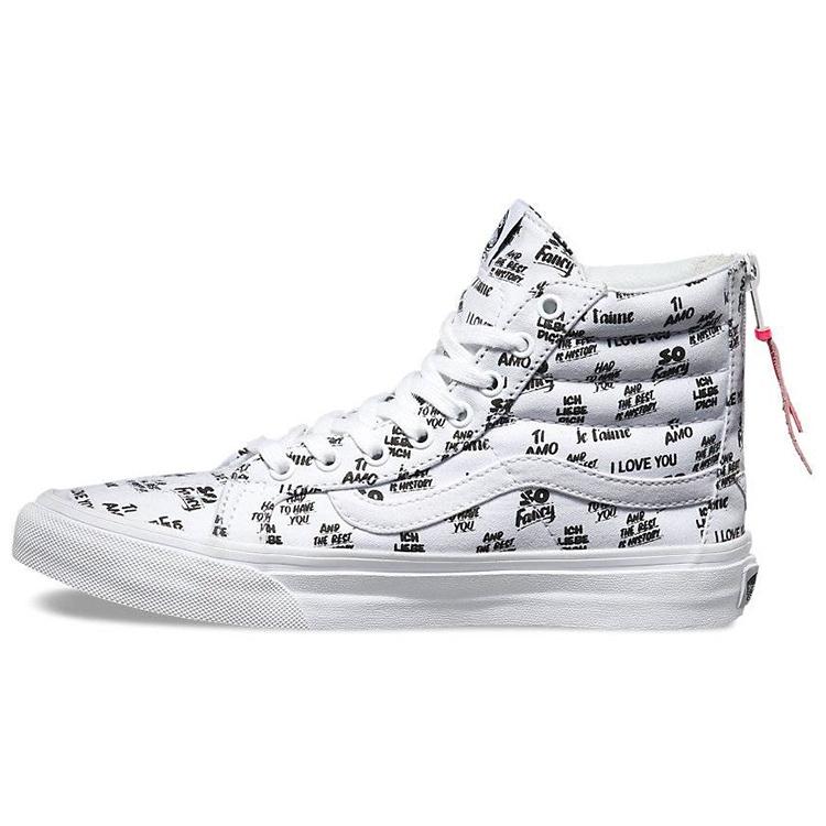Vans Baron Von Fancy x SK8-Hi Slim White Black Men s VN000XH8I9Y EU 36