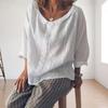 European & American Style Loose Fit Long Sleeve Top - Women's Classic Autumn Round Neck