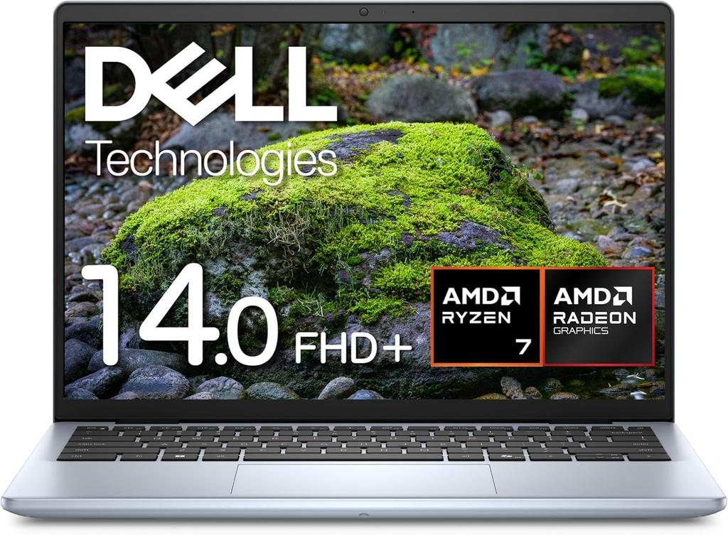 Dell Inspiron 14 5445 AMD Ryzen 7 8840U 16GB 1TB HD Power Carbon Windows 11 14-inch FHD+ Laptop, Processor, Memory, SSD, Wi-Fi 6, Camera, MIL-STD-810H
