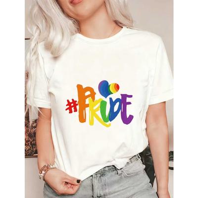 Black Oversized T Shirt With Rainbow Pride Print For Pride Parade And LGBTQ Celebration