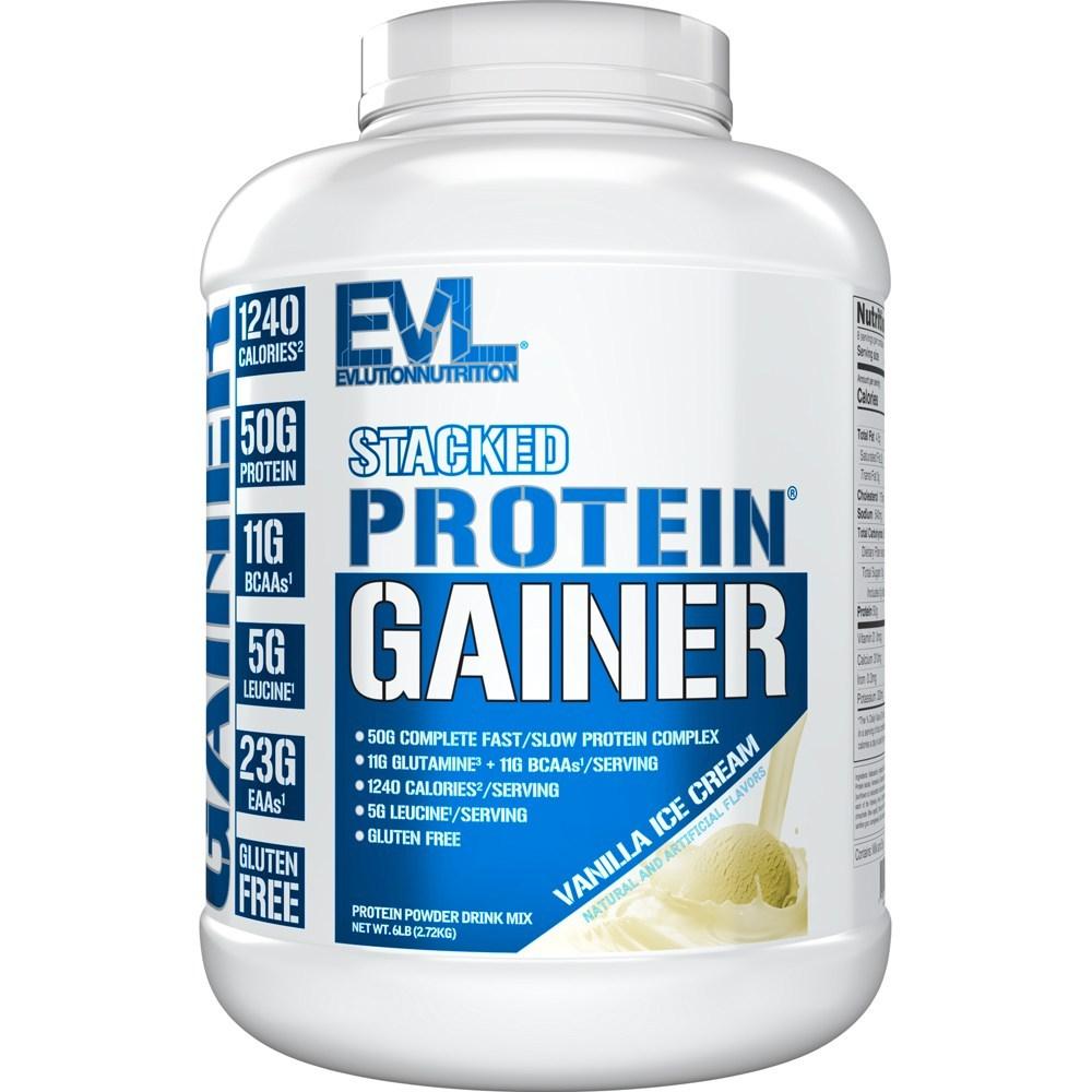 Evlution Nutrition Stacked Protein Gainer Vanilla Ice Cream Flavor 1 Pcs 2.72kg Ingredients: May Be Subject To Change At | 1 Pcs 2.72kg