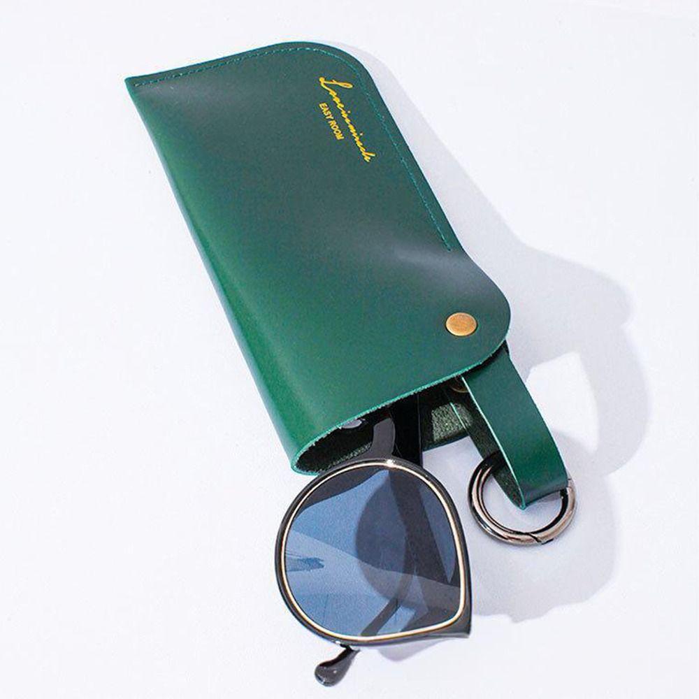 with Keyring Sunglasses Storage Bag Solid Color Hanging Sunglasses  Eyewear Accessories