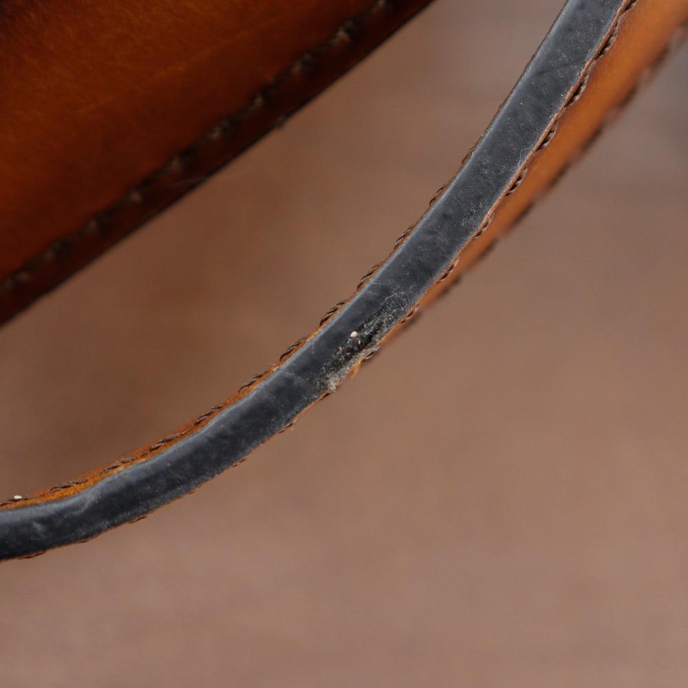 Berluti Modernist Vertical Tote Bag Calligraphy Scrit Brown Calfskin mens Used