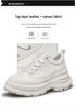 Men's Autumn Height-Boosting Casual Sneakers - 8cm Invisible Lift, Thick Sole, Trendy Dad Style