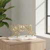 Metal Tiger Ornament Openwork Sculpture Glossy for Bookshelf