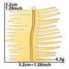 6pcs Cute Mushroom Cherry Flower Pendants Real Gold Plated Stainless Steel Charms For Jewelry Making Supplies DIY Bracelets Bulk