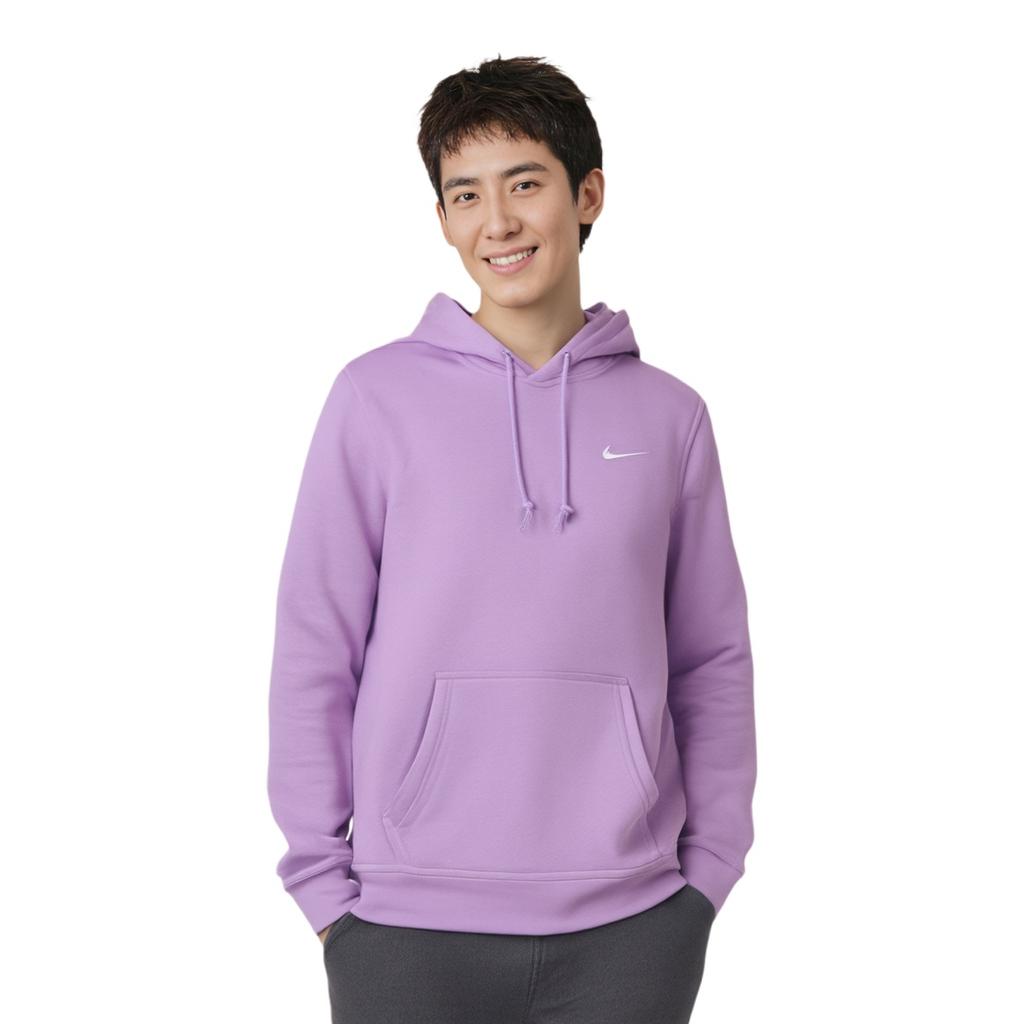Nike Club Swoosh Men Hoodie Purple Men's 916271-589