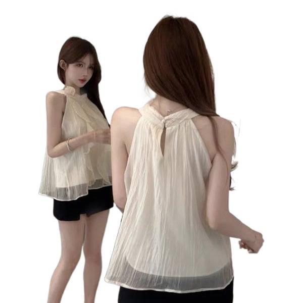 Summer Chic Off-Shoulder Floral Halter Top for Women