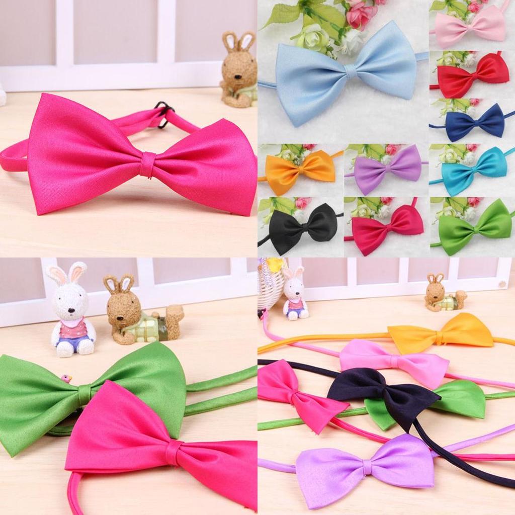 Colorful Bow Tie For Cute Dog Cat Kitten Premium Quality Adjustable Necktie Toy
