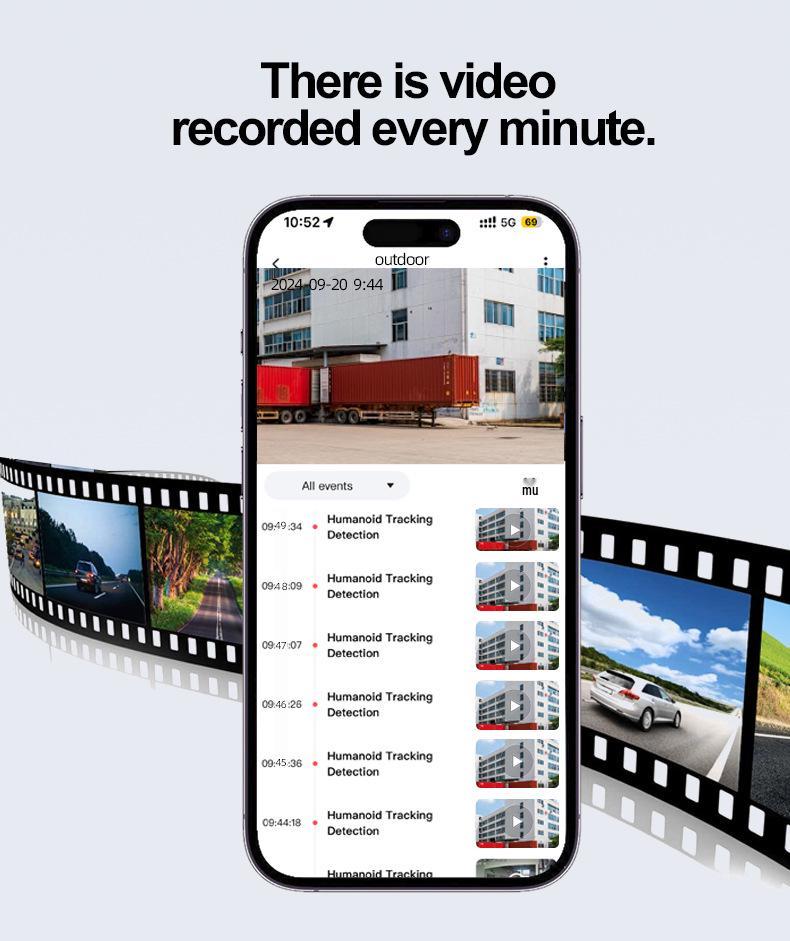 4G Solar-Powered HD Wireless Outdoor Camera with Triple-Lens WiFi Network Monitoring