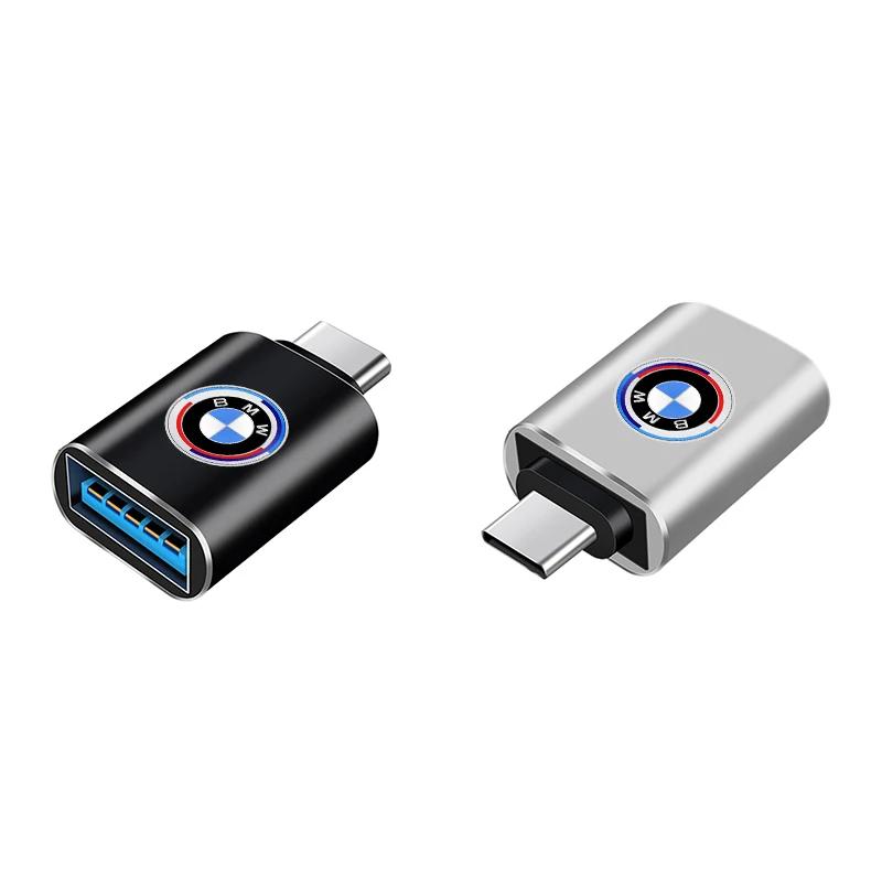 WMV2 New USB 3.0 Type-C Car Data Adapter Type C 10A OTG USB C Male To USB For BMW E46 E39 E90 E36 F30 F10 E34 E30 F20 E92 M3 M4 X5 X6