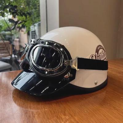Capacete Aberto Padrão para Motocicleta Elétrica 3C da Marca Tide com Proteção Solar para Homens e Mulheres