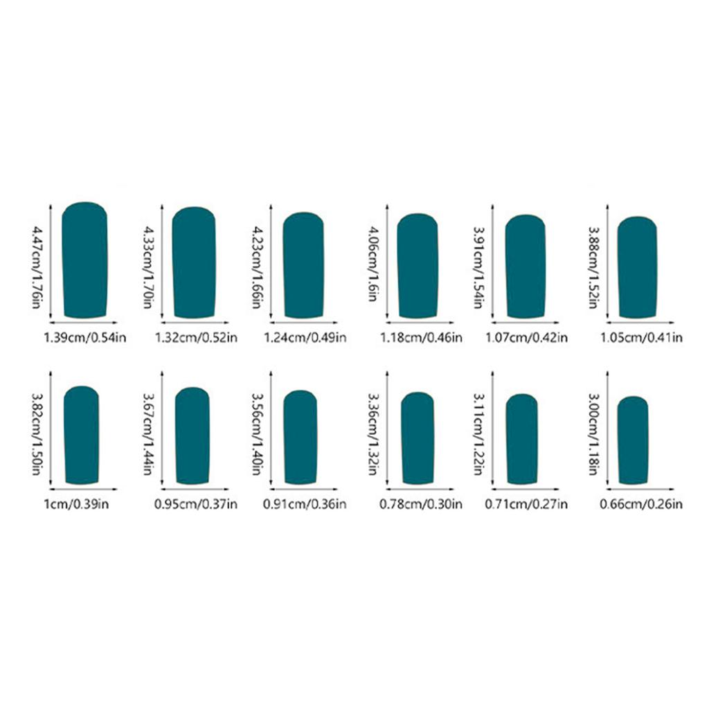 French-Bow Nail Tips 24 Pieces Red Matte Finish Wearable Nails For Christmas And Party