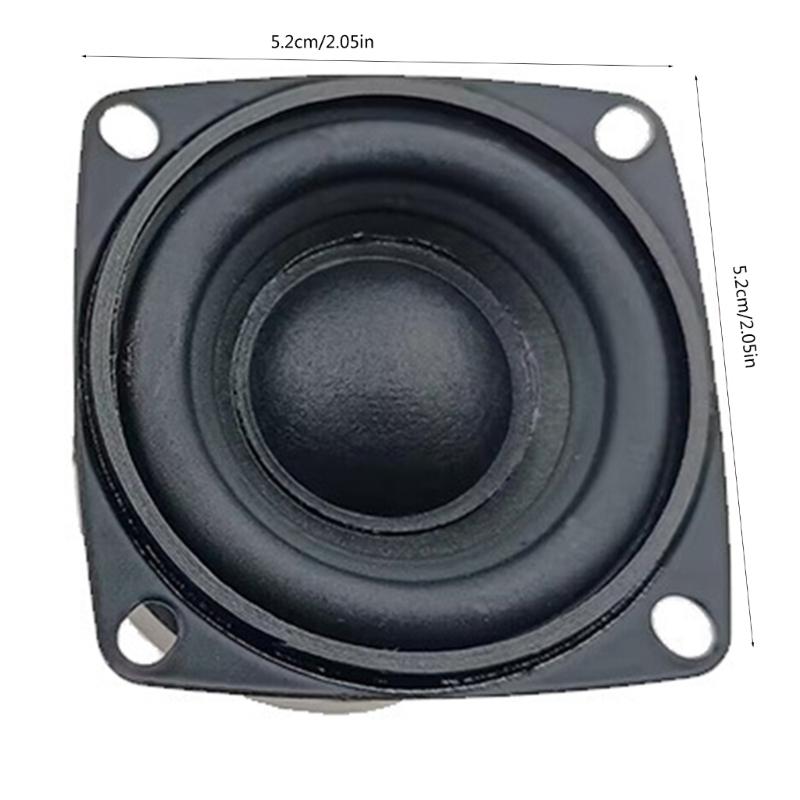 2Pcs 52mm Speakers 2Inch Full frequency 4Ohm  10W Loudspeaker DIY Sound Subwoofer For Home Theater Loudspeakers