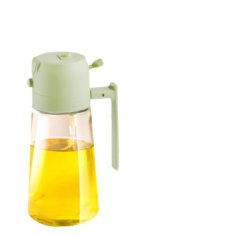 Dual-Purpose Glass Oil Spray Bottle for Kitchen & Air Fryer: Leak-Proof, Atomizing Sprayer