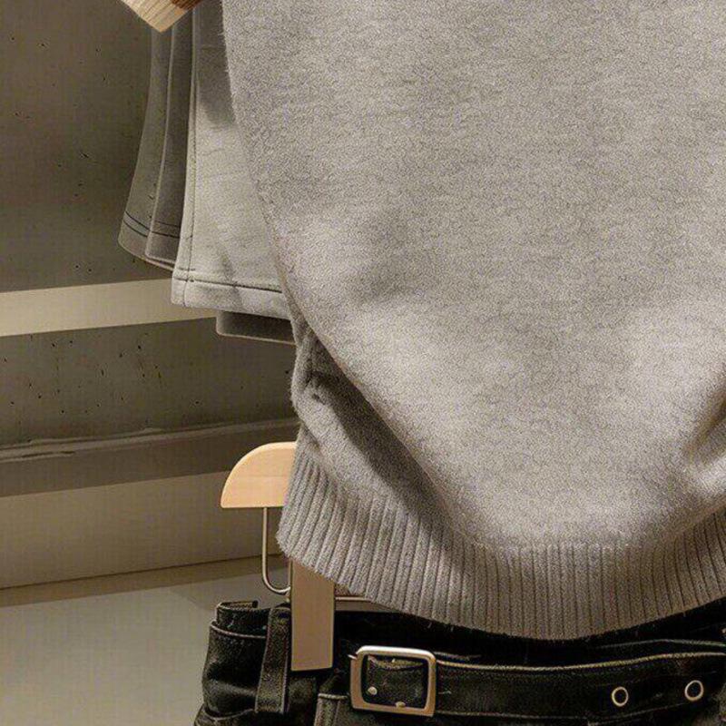 Women's Knitted Short-Sleeve Slimming Sweater: 2026 Spring/Summer Fashion Round Neck