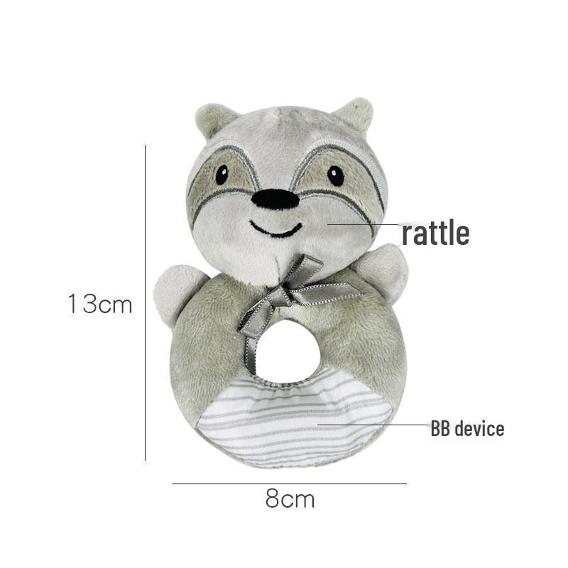 BBSKY Baby Animal Plush Rattle Stick - Cute Puppy & Owl Design