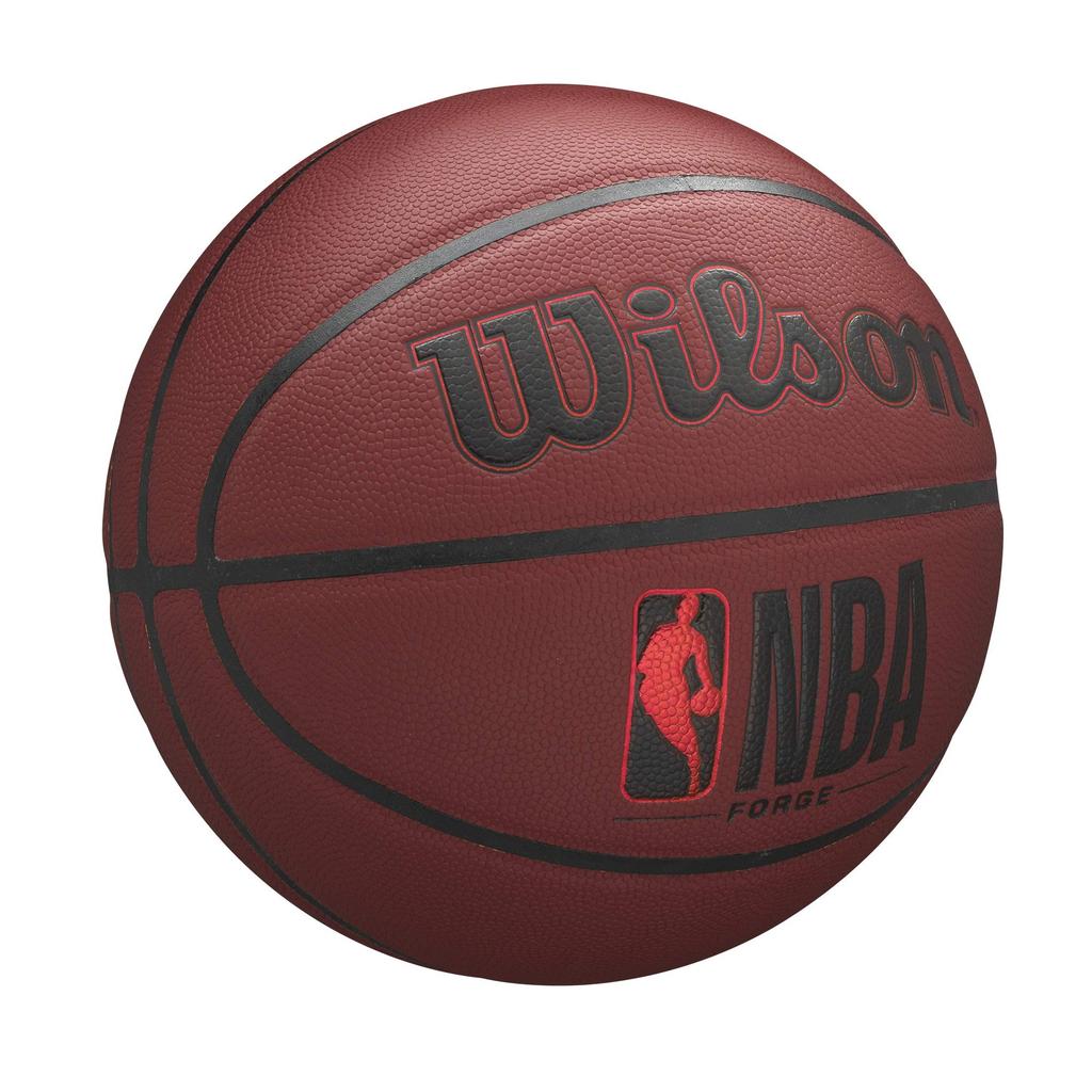 Wilson NBA FORGE Basketball Größe 6 Durchmesser Crimson WTB8201XB06, Für den Innen- und Außenbereich, / Ca.. 23,2cm,