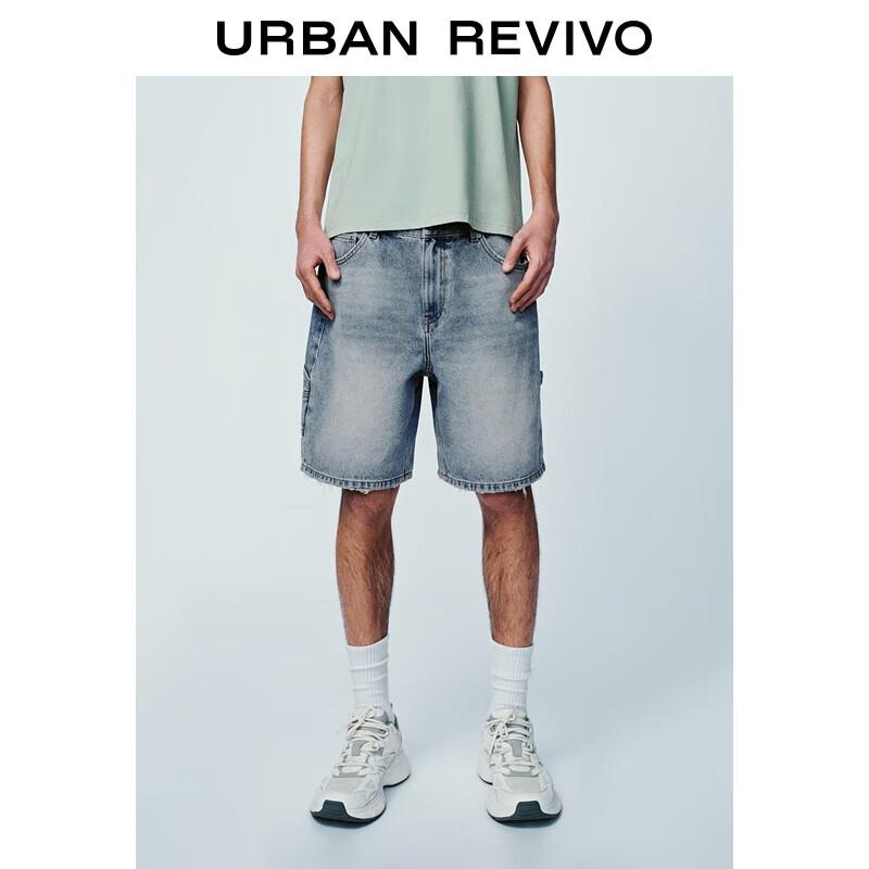 UR Men s Washed Retro Denim Shorts 32