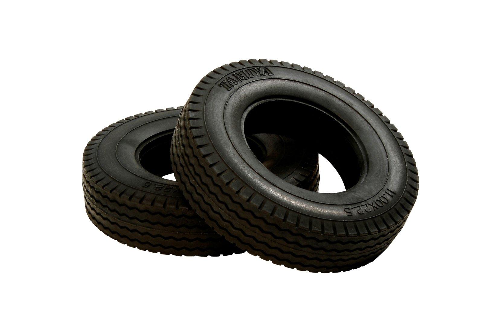 

Tamiya RC Big Truck Options Spare Parts 27 Trailer Truck Tires 22mm Set 56527 & No. TROP.27 (Hard, Wide) 2-Piece