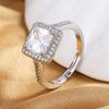 New 925 Sterling Silver Ring Sparkle AAA Zircon High Quality for Women Rings Wedding Fine Jewelry Accessories Party Gift
