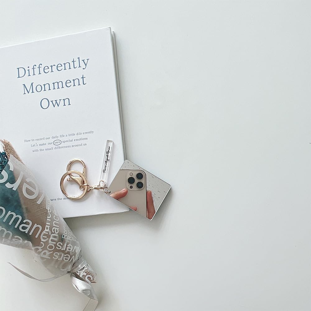 [ONLYOU] Stilvoller und süßer Schlüsselanhänger, Anhänger, Taschenanhänger, einfacher Acrylspiegel, Malerei, berühmtes Gemälde, Illustration, Dogenpalast Venedig, Pierre