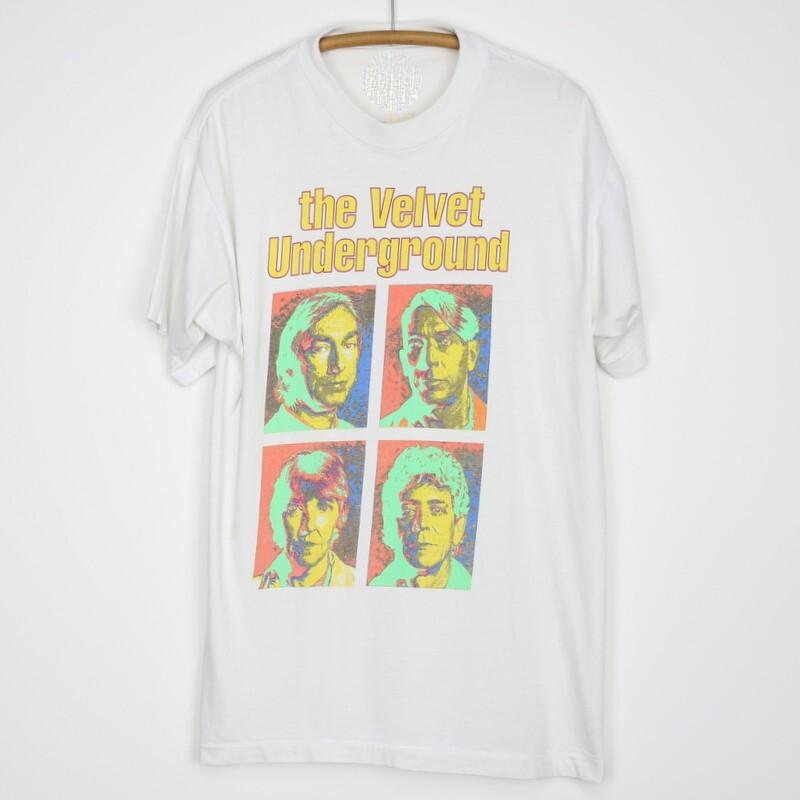 Винтажная хлопковая белая унисекс футболка с изображением участников Velvet Underground, все размеры BL341 XL