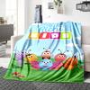 1Pc Bugs Garden Blanket For Couch Bed Plush Cozy Fuzzy Blanket Super Soft Warm Blankets For Fall And Winter 09187