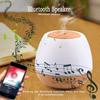 Umidificatore a nebbia fredda Umidificatori per aromaterapia a ultrasuoni silenziosi Diffusore di oli essenziali per camera da letto con altoparlante Bluetooth e luce notturna colorata