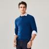 Zhaojun Men's 100% Cashmere Diamond Pattern Sweater