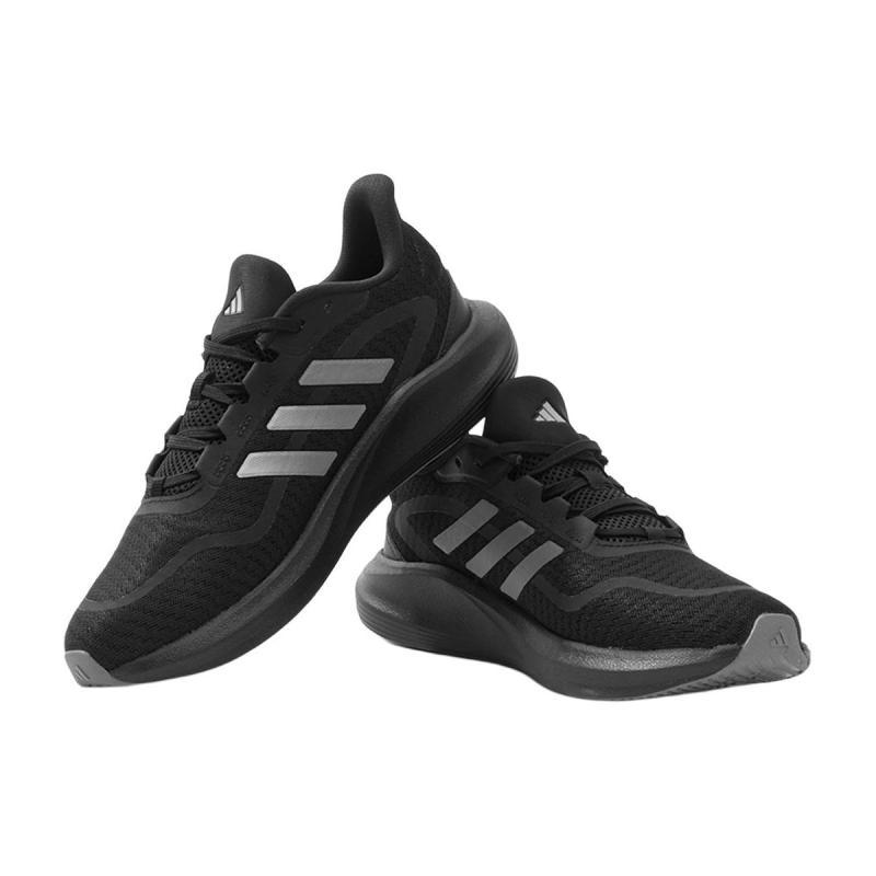 Adidas All Day Essential Cushioning Anti-Slip And Wear-Resistant Low-Top Casual Running Shoes Unisex Black Gray Sneakers JH5150