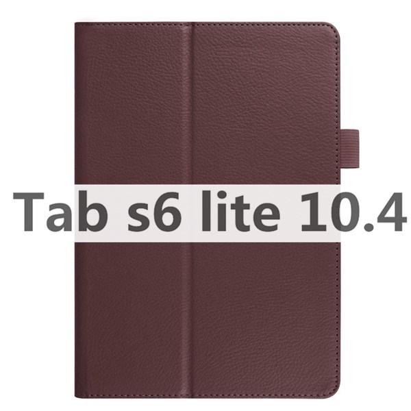 Étui pour tablette Samsung Galaxy Tab S6 Lite SM- P610 P615 10,4 pouces en cuir PU avec support pour stylet S Tab S6 Lite S 6 Lite étui marron