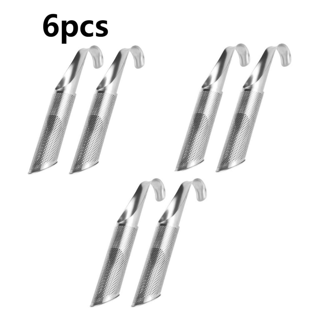 2/4/6/8 stk. Tesil i rustfritt stål Finmasket sil Infusjonsrørfilter med hengende krok Håndtak Teintervall Diffuser Tebrygger