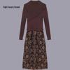 Autumn Winter 2026 High-End Goddess Style Knit Dress for Women