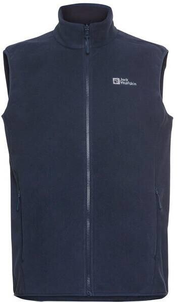 

Куртка Jack Wolfskin Waldsteig FZ Vest M Мужская флисовая жилетка синего цвета полуночного неба M